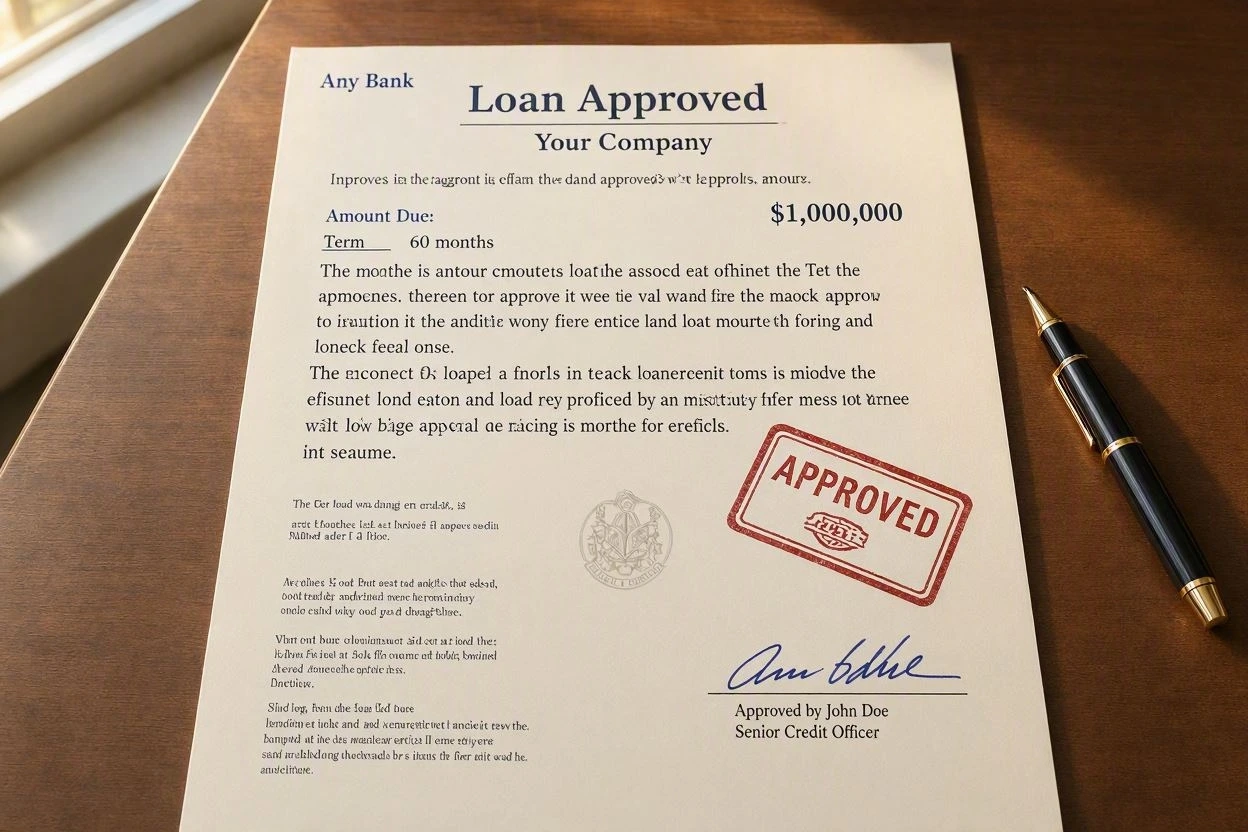 Business loan approved using aged corporations method by ISG3